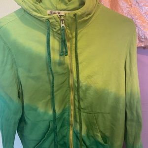 Shades of Green Zip-up Hoodie.